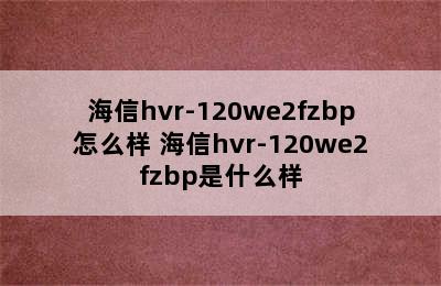 海信hvr-120we2fzbp怎么样 海信hvr-120we2fzbp是什么样